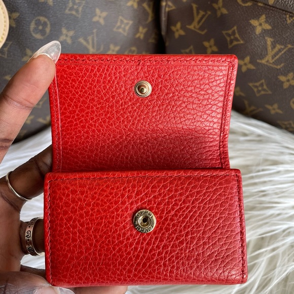 Gucci Trademark Red Key Case & Card Holder - Picture 4 of 9